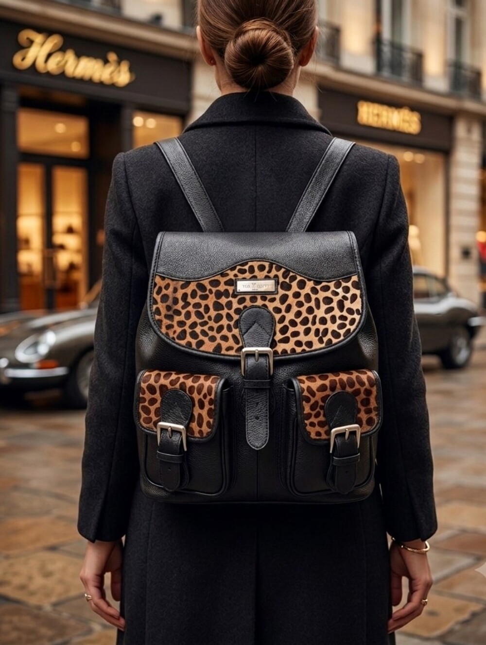 ✨ NWT Two Pretty Handcrafted Full Grain Leather Convertible Backpack ✨